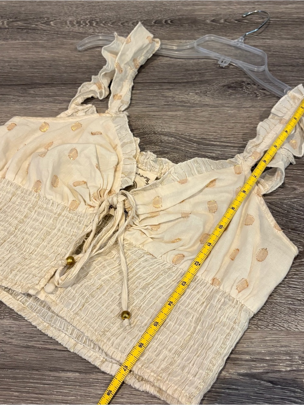 Ivory Boho Tiered Midi Dress with Smocked Bodice - Picture 11 of 12